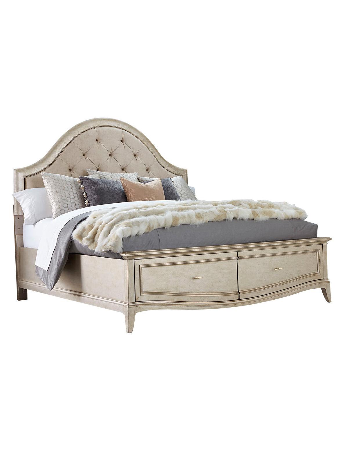 Starlite Upholstered Panel Bed with Storage