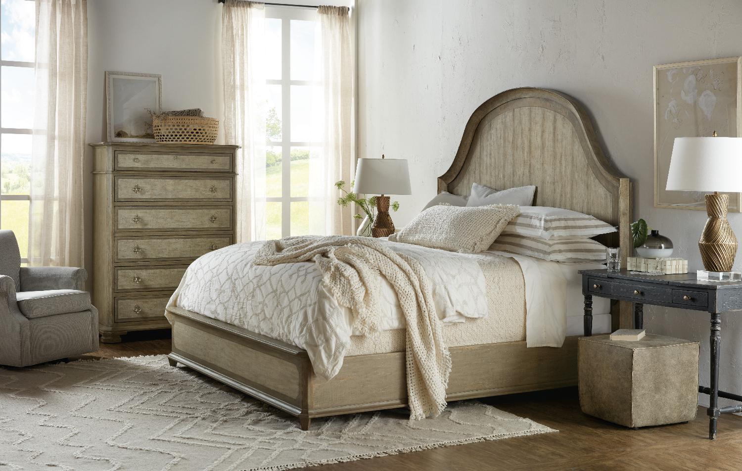Alfresco Lauro Panel Bed with Metal
